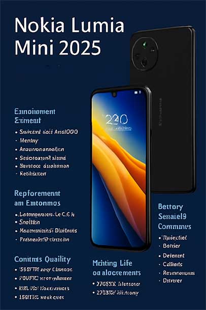 Nokia Lumia Mini 2025: 16GB RAM, 200MP Camera, 5000mAh Battery and More – Full Review 1 Nokia Lumia Mini specs