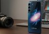 Samsung Galaxy Nova 2025 In-Depth Review: The Creator’s Supernova Has Arrived A detailed close-up of the Samsung Galaxy Nova 2025 in Nebula Blue, focusing on the Isocell V camera module and the illuminated S Pen Creator Edition