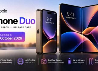 Apple iPhone Duo: Price, Specs & Release Date (2026) Apple iPhone Duo foldable smartphone with inner and outer displays